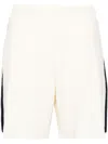 Golden Goose Track Shorts In Panna Nero