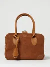 Golden Goose Women Vita Bag Furry And Leather Body Gold Metal Details In Brown