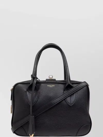 Golden Goose Leather Tote Bag In Black