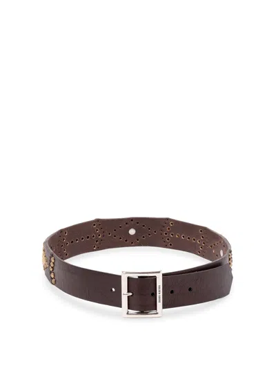 Golden Goose `sierra` Belt In Red