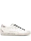 Golden Goose Super-star Leather Sneakers In White