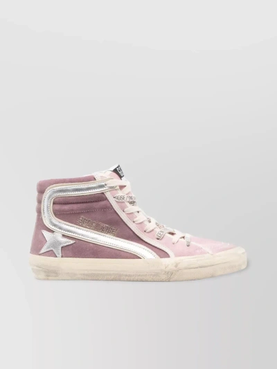 Golden Goose Slide High-top Suede Sneakers In Beige