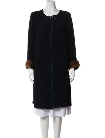Pre-owned Golden Goose Silk Coat In Blue