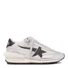 Golden Goose Metallic Silver Sneakers With Star Detailing And Lattice Midsole In Silver