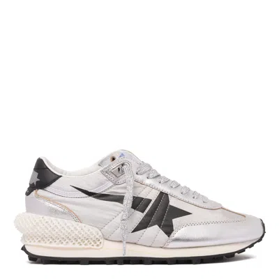 Golden Goose Silver Black Polya Sneakers