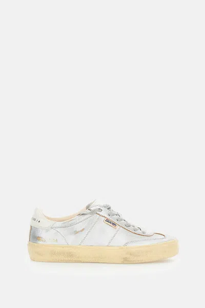 Golden Goose Women Silver Lace Up Sneakers