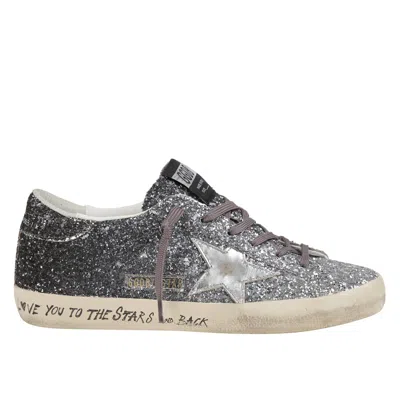 GOLDEN GOOSE SILVER LEATHER SNEAKERS