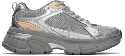 GOLDEN GOOSE SILVER LIGHTSTAR SNEAKERS