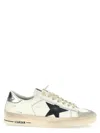 Golden Goose Deluxe Brand White Low-top Sneakers With Star Patch In Silver