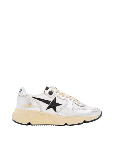 Golden Goose Silver Running Sole Lace-up Sneakers