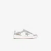 Golden Goose Stardan White/glitter Silver Sneaker In Silver