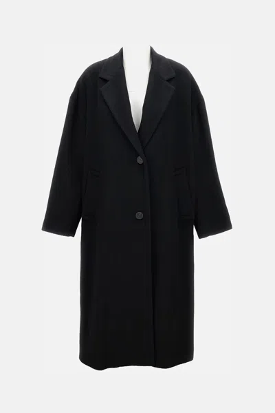 Golden Goose Single Breast Coat In Black