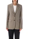Golden Goose Tailored Wool Fresco Jacket For In Fallen Rock Beige