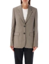 Golden Goose Tailored Wool Fresco Jacket For In Grey
