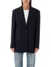 Maison Margiela Striped Single Breast Blazer Jacket