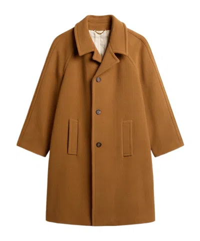 Golden Goose Single-breasted Coat In Brown