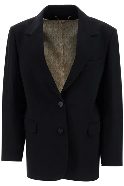 Golden Goose Single-breasted Crepe Bl In Blue