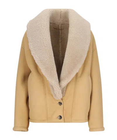 GOLDEN GOOSE GOLDEN GOOSE DELUXE BRAND SINGLE-BREASTED SHEARLING JACKET