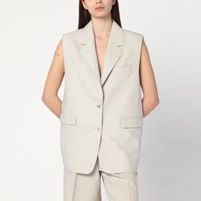 GOLDEN GOOSE GOLDEN GOOSE  SINGLE-BREASTED VEST IN WOOL BLEND