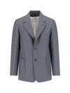 Golden Goose Blazer Single Breasted Front Pockets In Gray