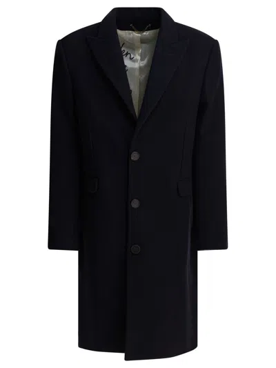 Golden Goose Single-breasted Wool Coat In Black