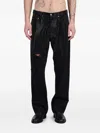 Golden Goose Loose Skate Jeans In Black Denim In Black