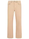 Golden Goose Cotton Pants With Belt Loops And Contrast Stitching