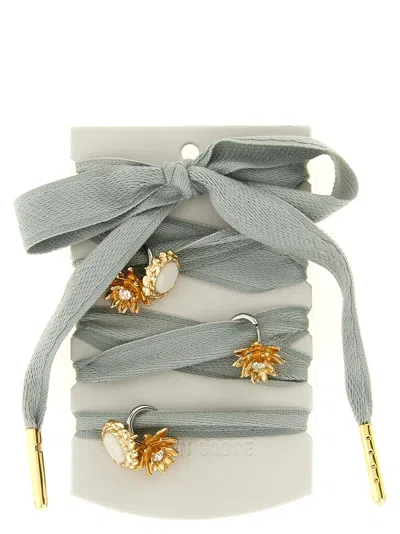 Golden Goose Vintage Body Shoelace Charms Elastic Bands In Multi