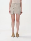 Golden Goose Journey Mini Worker Skirt In Beige