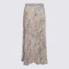 Golden Goose Multicolor Viscose Skirt In Multi