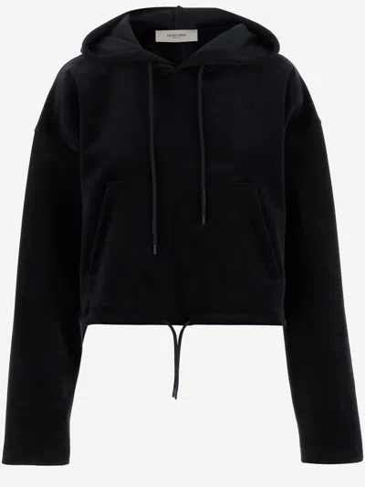 Golden Goose Sky Captain Hoodie In Black