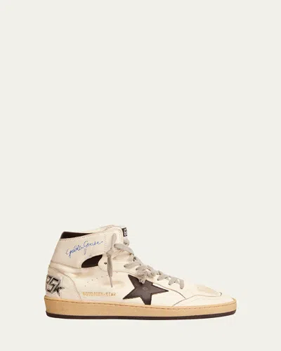 Golden Goose Sky Star Bicolor High-top Sneakers In Multi