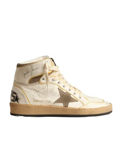 Golden Goose Sky-star High-top Sneakers In Nude