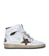Golden Goose Sky-star Sneakers With Leo Ponyskin Inserts In White
