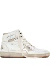 Golden Goose Sky-star High-top Sneakers In White