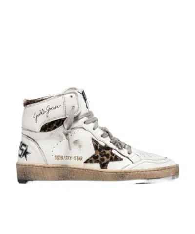 Golden Goose Sky-star High-top Sneakers In White