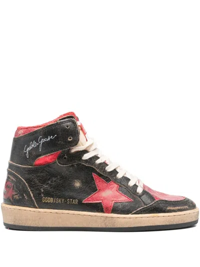 Golden Goose Sky Star Laminated Sneakers In Multi
