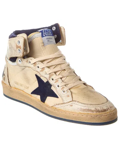 Golden Goose Sky Star Leather Sneaker In White