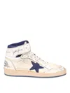 Golden Goose Sky Star Sneakers In Leather And Nylon In Multi