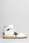 GOLDEN GOOSE SKY STAR SNEAKERS IN WHITE LEATHER