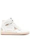 GOLDEN GOOSE GOLDEN GOOSE SKY STAR UPPER LAMINATED NAPPA LEATHER AND ANKLE SHOES