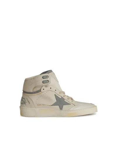 GOLDEN GOOSE GOLDEN GOOSE 'SKY STAR' WHITE LEATHER SNEAKERS