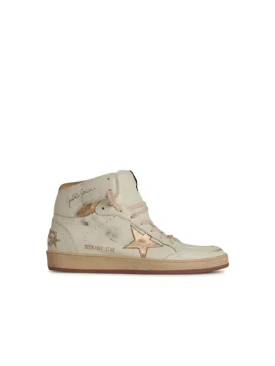 Golden Goose Sky Star White Leather Sneakers