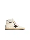 Golden Goose 'sky Star' White Leather Sneakers