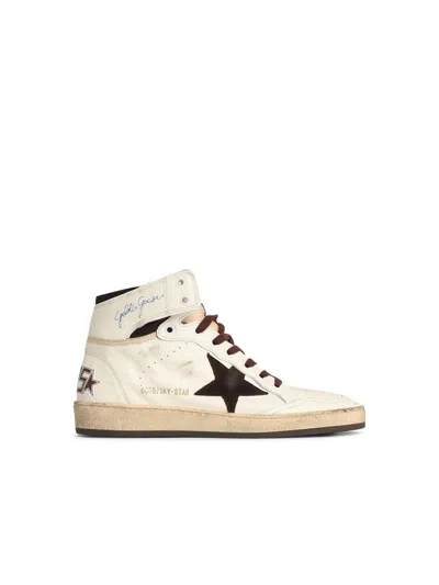 Golden Goose 'sky Star' White Leather Sneakers Men