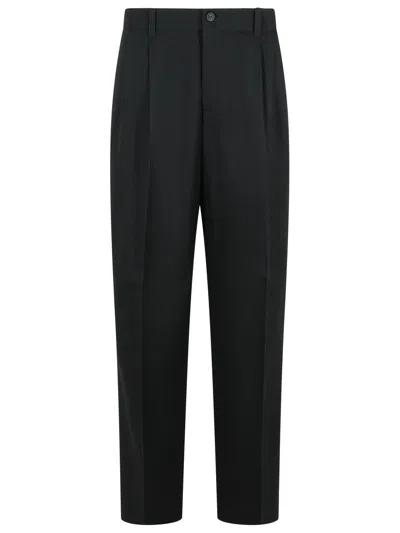 GOLDEN GOOSE SLACKS BLACK VIRGIN WOOL PANTS