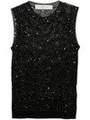 Golden Goose Knitted Vest With Sequins Embell