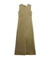 Golden Goose Journey Embellished Twill Midi Dress In Green