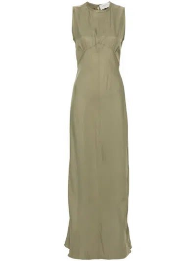 Golden Goose Sleeveless Midi Dress In Green