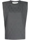 Golden Goose Studded Tshirt In Grey